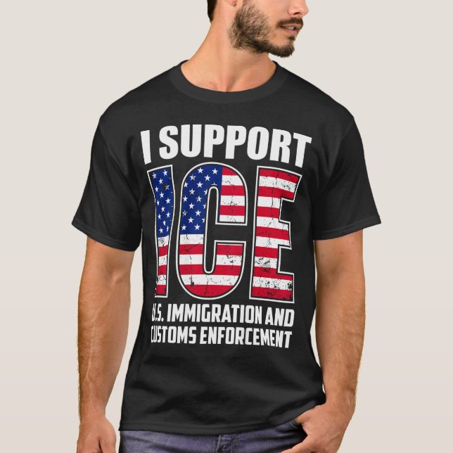 Jag stödjer is  t shirt (Framsida)