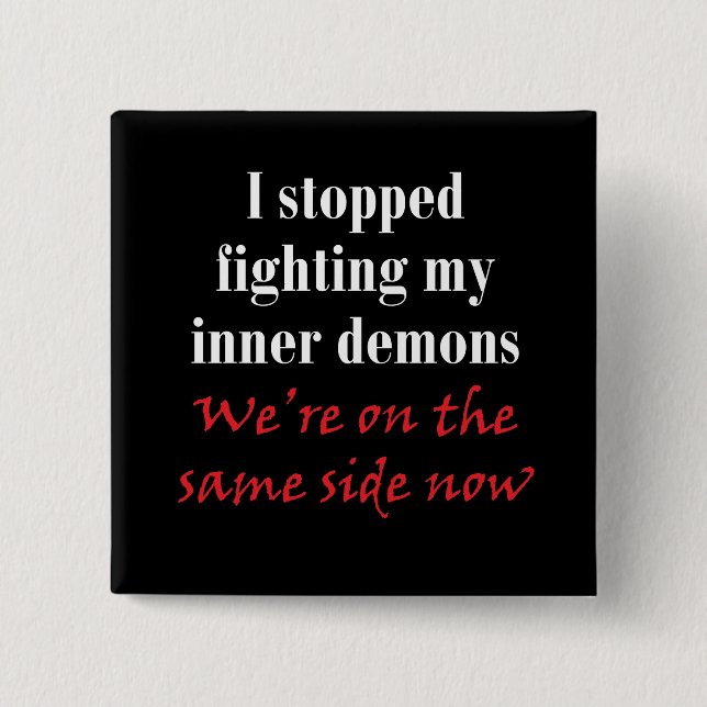 Jag stoppade att slåss min inre demoner knapp (Framsida)