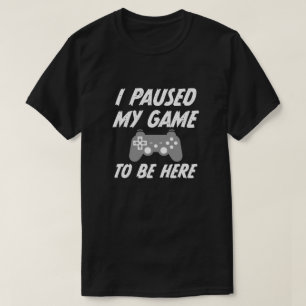 Jag stoppade min lek som här är den roliga manar t shirt
