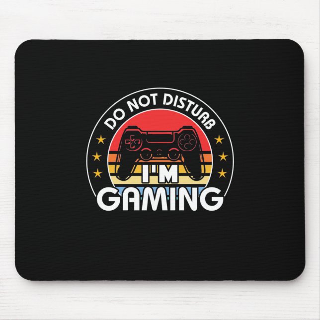 Jag stör inte mitt spel musmatta (Framsidan)