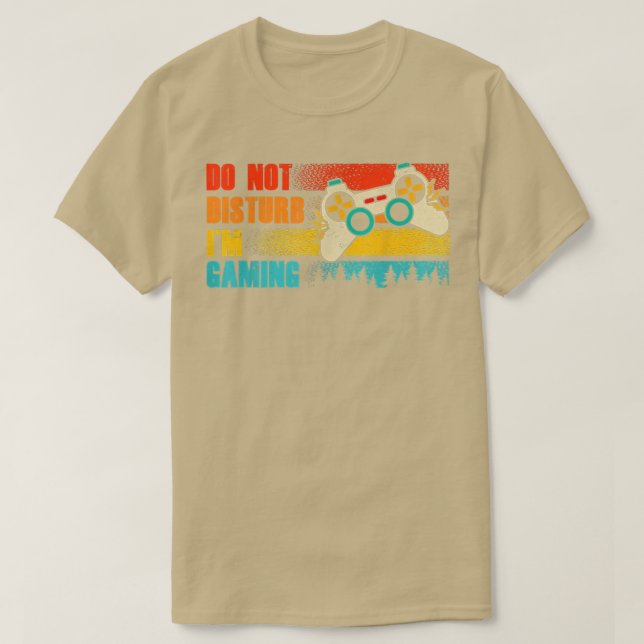 Jag stör inte spelspelspelarnas videospel  t shirt (Design framsida)