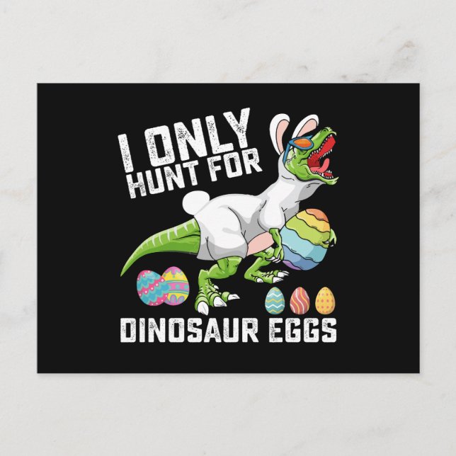 Jag stöter bara på dinosaur Eggs Påsk t Rex Vykort (Framsida)