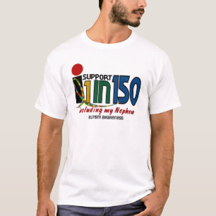 Jag stöttar 1 i 150 & min brorsonAUTISMMEDVETENHE T-shirt