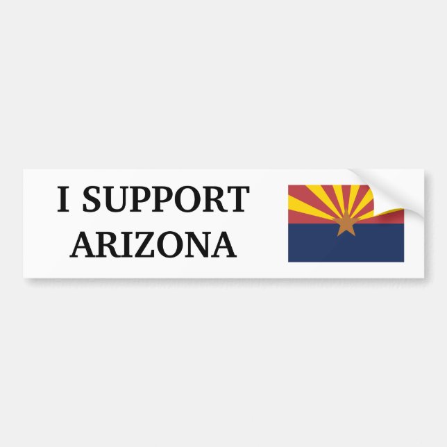 Jag stöttar Arizona Bildekal (Framsidan)