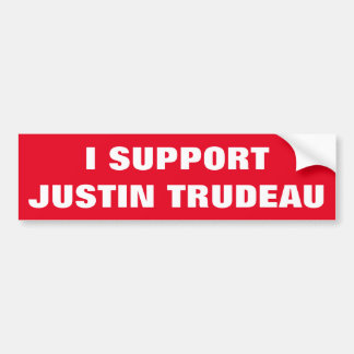 Jag stöttar den Justin Trudeau supporterKanada Bildekal