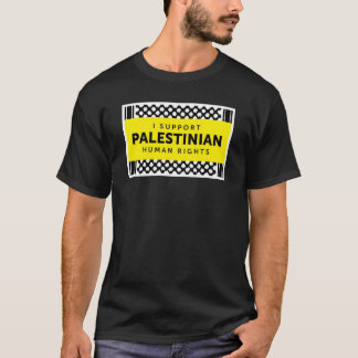 Jag stöttar den palestinska mänsklig t-shirt