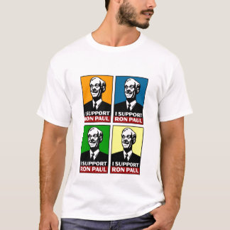 Jag stöttar den Ron Paul kvadratskjortan T Shirt