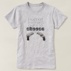 Jag stöttar en kvinna väljer rakt till t-skjorta tee shirt