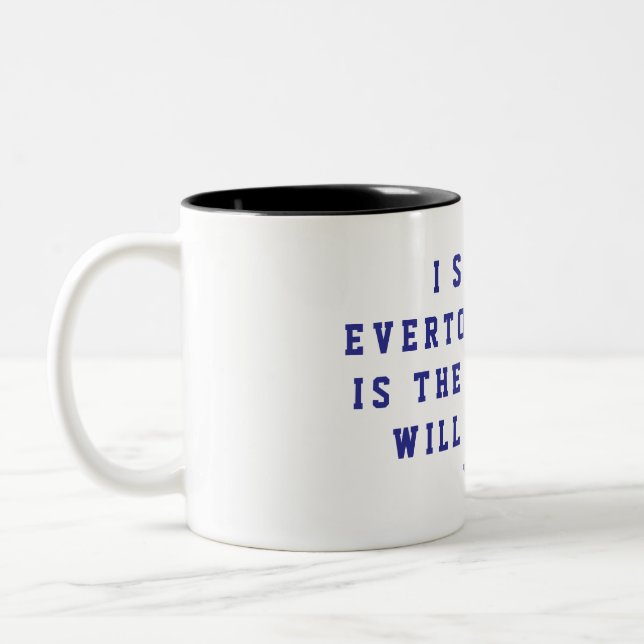 Jag Stöttar Everton Mug Två-Tonad Mugg (Vänster)