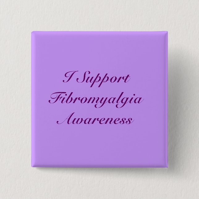 Jag stöttar Fibromyalgiamedvetenhet knäppas Knapp (Framsida)