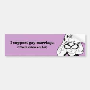 JAG STÖTTAR HOMOÄKTENSKAP BILDEKAL