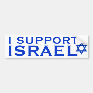 Jag stöttar Israel Bildekal