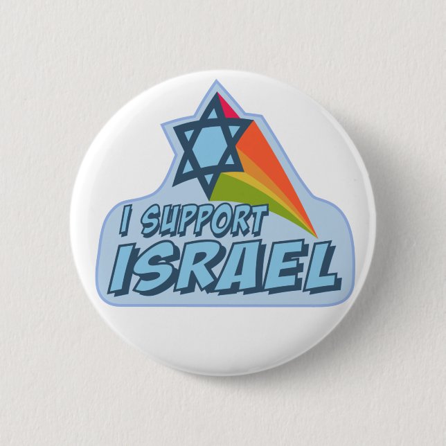 Jag stöttar Israel - israelisk judisk pride Knapp (Framsida)