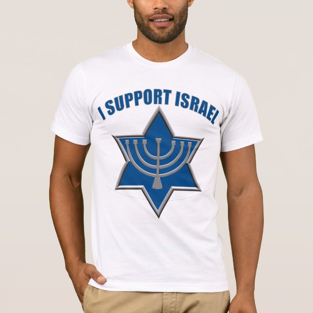 Jag stöttar Israel T-shirt (Framsida)