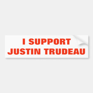 Jag stöttar Justin Trudeau supportrar unika Kanad Bildekal