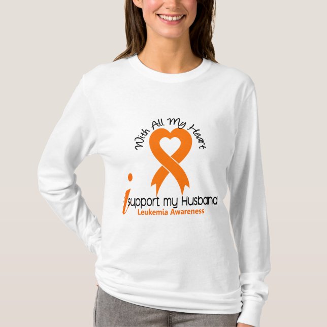 Jag stöttar min makeLeukemia Tröja (Framsida)
