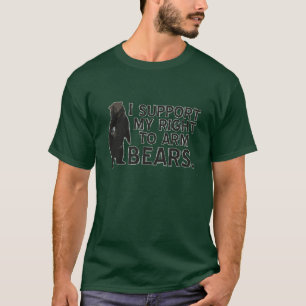 Jag stöttar min rakt till armbjörnar tee shirt