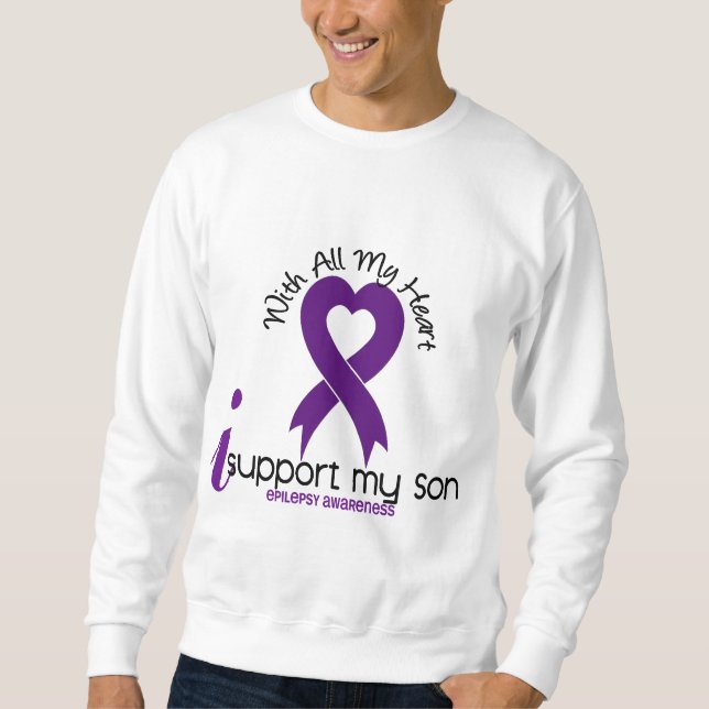 Jag stöttar min Sonepilepsi Långärmad Tröja (Framsida)