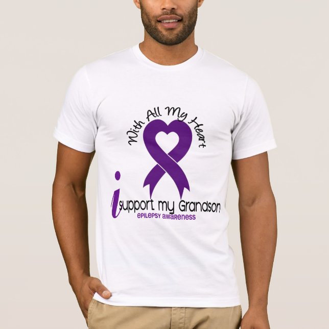 Jag stöttar min sonsonepilepsi tröja (Framsida)