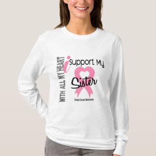 Jag stöttar min systerbröstcancer t-shirt
