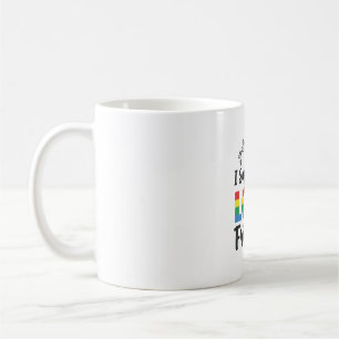Jag Stöttar Mina HBTQ Vänner Regnbågsstolthet Vekt Kaffemugg