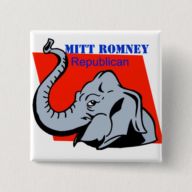 JAG STÖTTAR POLITISKA MITT ROMNEY KNÄPPAS KNAPP (Framsida)