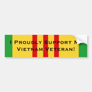 Jag stöttar Proudly min Vietnam veteran Bildekal