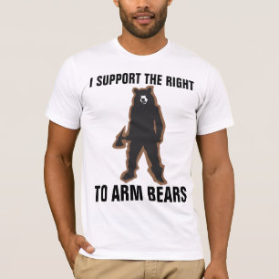 JAG STÖTTAR RAKT TILL de roliga T-tröja för T-shirt