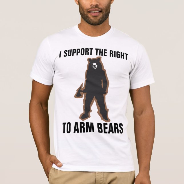 JAG STÖTTAR RAKT TILL de roliga T-tröja för T-shirt (Framsida)