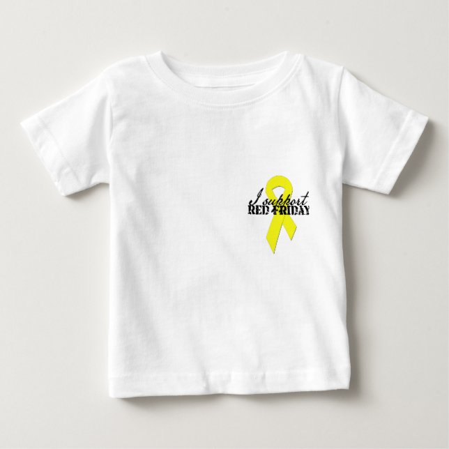 Jag stöttar röda fredagar (6-24mo) t-shirt (Framsida)