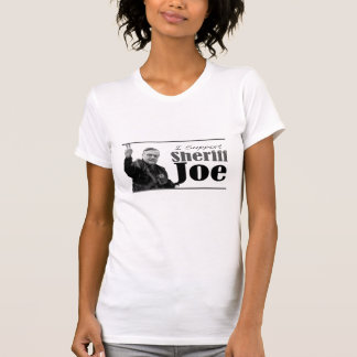 Jag stöttar sheriffen Joe - ljus utslagsplats Tee Shirt
