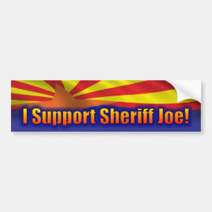 Jag stöttar sheriffen Joe - service Arizona Bildekal
