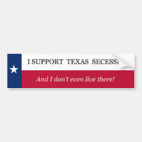 Jag stöttar Texas Secession