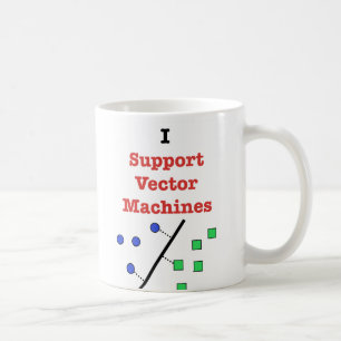 Jag stöttar vektormaskiner kaffemugg