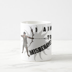 Jag strävar efter att uppföra mig illa! kaffemugg