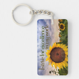 "Jag strävar efter spetskompetens" Motiveringsbekr Nyckelring