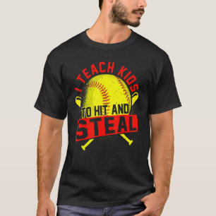 Jag studerar barn till Slå och stela softbollträna T Shirt