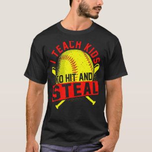 Jag studerar barn till Slå och stela softbollträna T Shirt