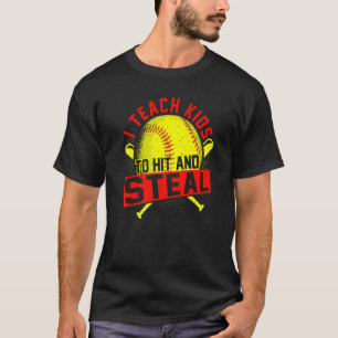 Jag studerar barn till Slå och stela softbollträna T Shirt