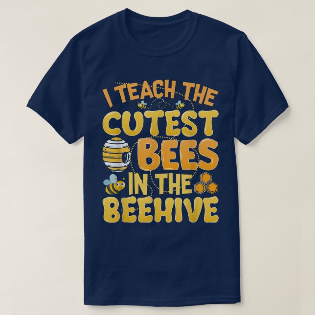 Jag studerar de kutaste bina i Beehive Kindergarte T Shirt (Design framsida)