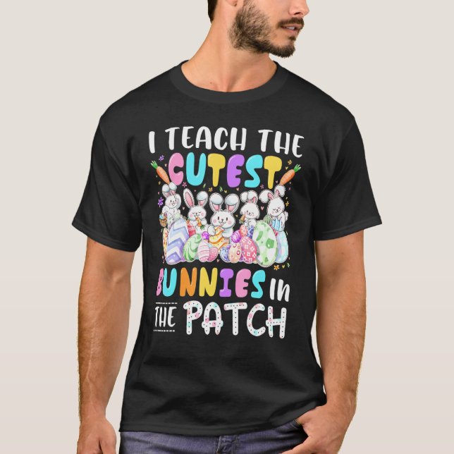 Jag studerar de kutaste buninerna i Patch Teacher  T Shirt (Framsida)