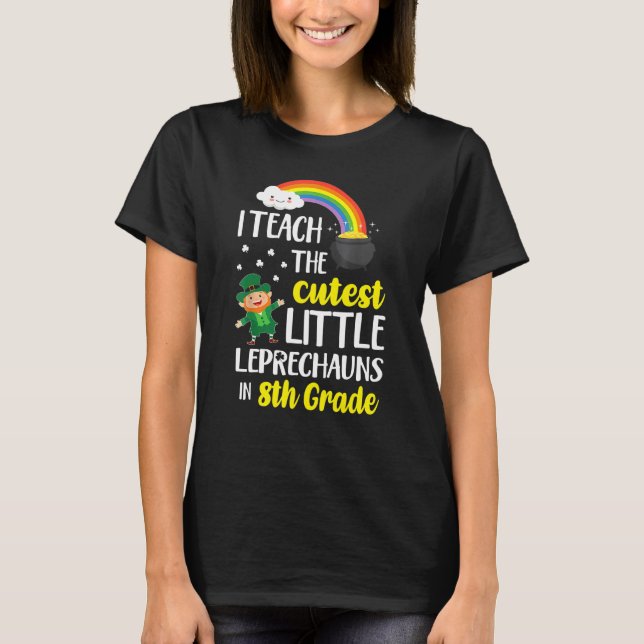 Jag studerar de minsta Leprechaunsarna 8:e Klass P T Shirt (Framsida)