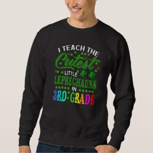 Jag studerar de minsta Leprechaunsarna i tredje Kl Lång Ärmad Tröja