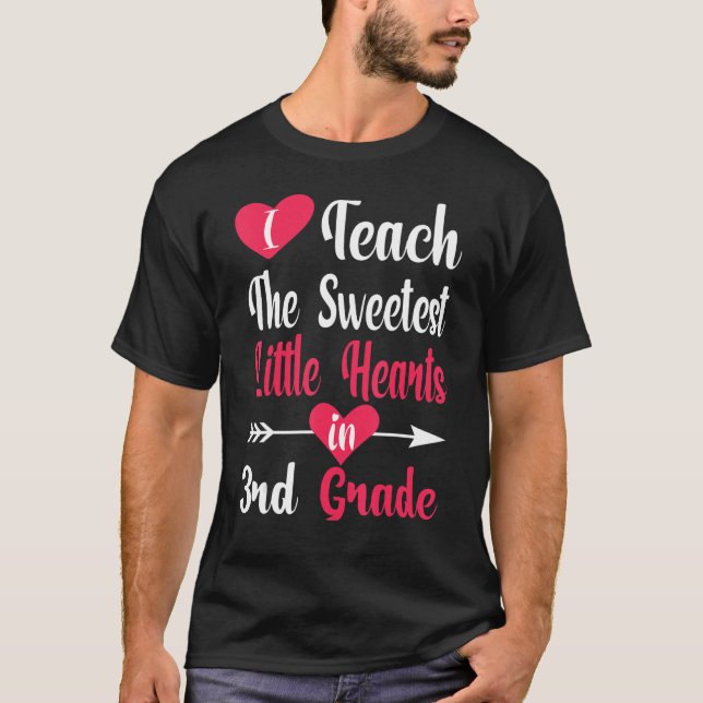 Jag studerar de sötaste små Hearts Valentines day T Shirt (Framsida)