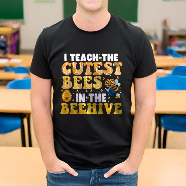 Jag studerar de vänligaste bina i Beehive-läraren T Shirt (Skapare uppladdad)