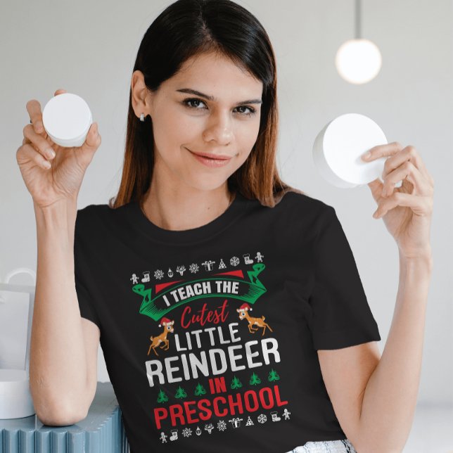 Jag studerar den kutaste lilla renen i Preschool T Shirt (Skapare uppladdad)