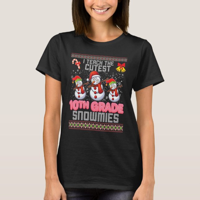 Jag studerar det tjusta 10:e Klass-snön Dabbing Ug T Shirt (Framsida)
