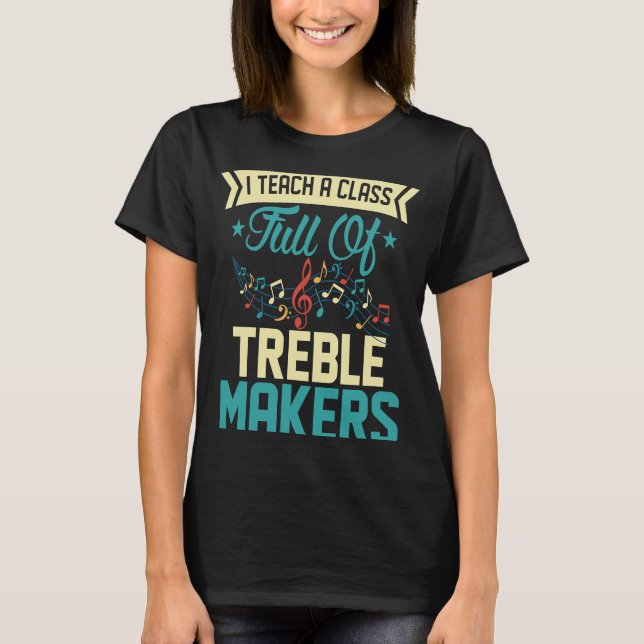 Jag studerar en Fullt i klassen Treble Makers Scho T Shirt (Framsida)