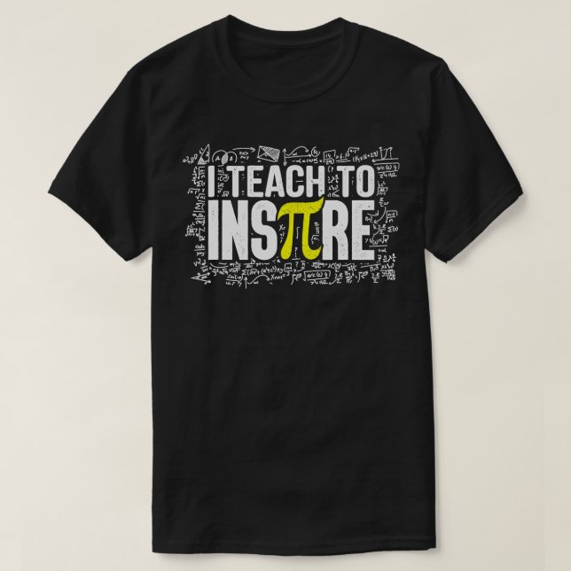 Jag studerar till Inspire Math Teacher Funny Pi Da T Shirt (Design framsida)