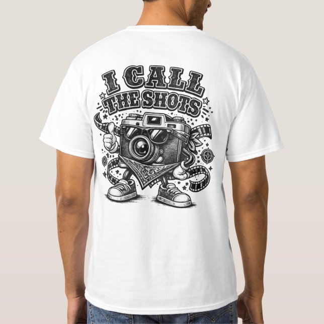 Jag styr spelet - svart T-shirt med kamera (Baksida)